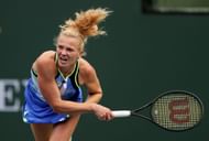 Siniakova at the BNP Paribas Open.